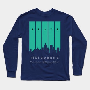 CITY SILHOUETTE OF MELBOURNE Long Sleeve T-Shirt